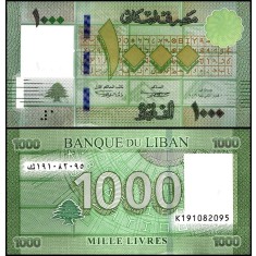 Liban 2016 - 1000 livres, necirculata