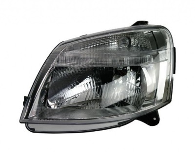 Far Citroen Berlingo (G ) 11.2002-02.2008, Peugeot Partner (G ) 11.2002-03.2008, Stanga, tip bec H4, reglare electrica, cu motoras, ECE, Depo, 202010 foto
