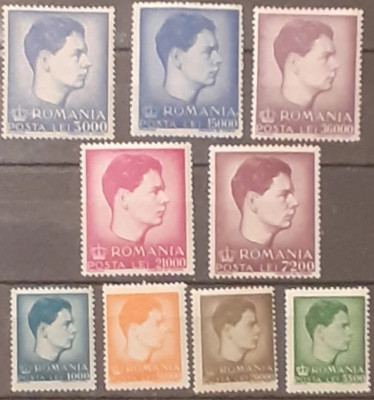 ROMANIA 1947- LP 212 Mihai I, uzuale format mare sI mic foto
