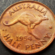 Moneda istorica HALF PENNY - AUSTRALIA, anul 1954 * cod 2584