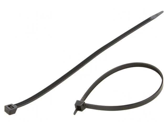 Colier de str&acirc;ngere poliamidă neagră 292mm
