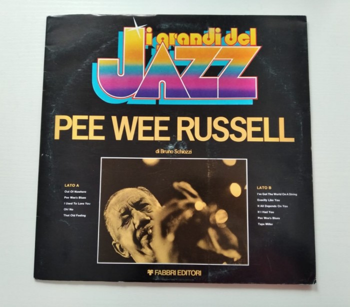 Pee Wee Russell - vinil JAZZ, Fabbri Editori 1979, I Grandi Del Jazz, LP 33 RPM