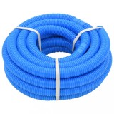 Furtun Piscina vidaXL, 32 mm, 12.1 m, Albastru, LDPE, Rezistent UV si Intemperii, Divizibil la 1.1 m