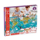 Cumpara ieftin Hape Puzzle 2 In 1 Turul Lumii