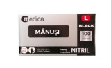 Cumpara ieftin Manusi Nitril Negre Medica, Nepudrate, Marimea L, 100 Bucati - Protectie Medicala si Uz General