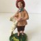 * Figurina vintage Italia, barbat taran cu miel, 10.5cm, colectie