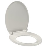 vidaXL Capac WC cu &icirc;nchidere silențioasă, eliberare rapidă, gri, oval 145815