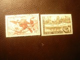 2 Timbre Guyana Franceza 1947 Motive locale val. 1,5 si 20 fr. stampilate