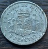 Moneda Argint Spania 2 Pesetas 1870 DEM. Argint 835