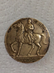 Medalie Carol I. Intemeetorul dinastiei ?i regatului Roman foto