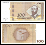 BOSNIA HERTEGOVINA █ bancnota █ 100 Konvertibilnih Marka █ 2019 █ P-87 █ SRB █ UNC █ necirculata