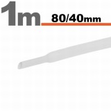 Tub termocontractibilAlb &bull; 80 / 40 mm Best CarHome