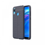 Husa Huawei Y7 2019 Lemontti Litchi Navy Blue