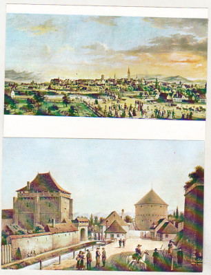 bnk cp Sibiul vechi - lot 18 cp necirculate - in pliantele originale foto