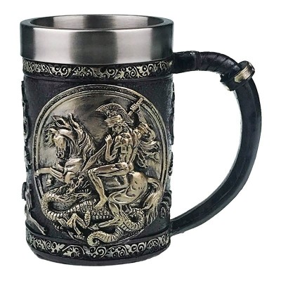 Cana cu perete dublu cu soldat, 400 ml, 1668H foto