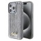 Husa pentru iPhone 15 Pro - Sequin Script Metal (GUHCP15LPSFDGSS) - Silver