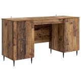 vidaXL Birou cu raft Lemn vechi 142,5 x 50 x 75 cm Lemn prelucrat 3414592