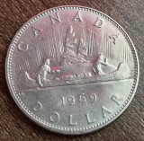 C50 - Moneda foarte veche - Canada - 1 dolar - 1969