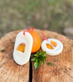 Odorizant pentru Dulap, Ceară Naturală de Soia &ndash; Citr&uacute;s - Portocală, Merișoare&nbsp;&amp;&nbsp;Scorțișoară - FORMĂ OVALĂ, 25 gr, by Heliss&eacute; Royal