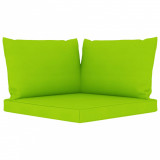 Perne pentru canapea din paleți, 3 buc., verde aprins, textil, vidaXL