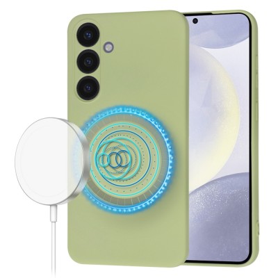 Husa silicon Samsung Galaxy S24 Plus Techsuit SoftFlex MagSafe, verde foto
