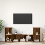 vidaXL Set dulap TV 3 pcs Maro 107 x 35 x 37 cm Lemn compozit