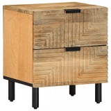 VidaXL Noptiera maro 40x33x46 cm lemn masiv de mango