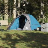 VidaXL Cort de familie pentru 6 persoane, albastru, impermeabil