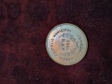 MEDALIE COSMOFILA , HERMANN OBERTH , MEDIAS , CERCUL FILATELIC MEDIAS.RARA .