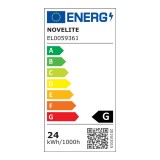 Panou LED Slim Alb 24W 4000K 295x595x9mm IP40 - NOVELITE