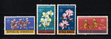 Timbre Indonezia, 1962 | Orhidee - Flori, Botanică - Suprataxare | MNH | aph, Flora, Nestampilat