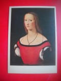HOPCT 23604 PORTRET DE FEMEIE -LORENZO COSTA 1460- 1535 -- RUSIA --MUZEE - CP PICTURA --NECIRCULATAMUNTII