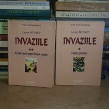 LUCIEN MUSSET - INVAZIILE : VALURILE GERMANICE + AL DOILEA ASALT ASUPRA EUROPEI * ( 2 VOL. ) , 2002 *