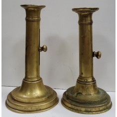 Pereche de sfesnice din bronz aurit, Perioada Interbelica