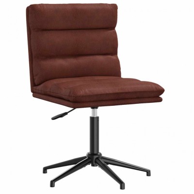 vidaXL Scaun de sufragerie din piele artificială maro strălucitor 4101308 foto