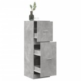 VidaXL Dulap de farmacie, gri beton, 40x41x118 cm, lemn prelucrat