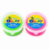 Cumpara ieftin Set 2 culori plastilina neon pentru proiecte artistice, verde neon si roz neon, 2 x 18 g
