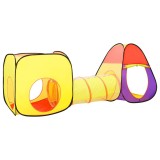 Cort de joaca pentru copii, multicolor, 255x80x100 cm