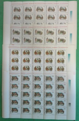 TIMBRE ROMANIA 1992 LP1303 Aniversari Evenimente -SET 4 coli -25 de timbre MNH foto