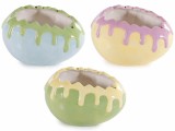 Set 3 oua decorative Paste ceramica multicolora 15x11x9 cm