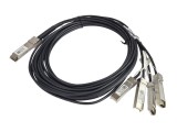 Dell EMC DAC-QSFP-4SFP-10G-3.0M 027GG5 QSFP+ / 4&times; SFP+ Cablu de 3 m, nou