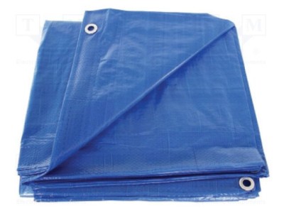 Prelată Albastră 3m x 2m cu Inele Metalice 60g/m2 - SOLID TOOLS foto
