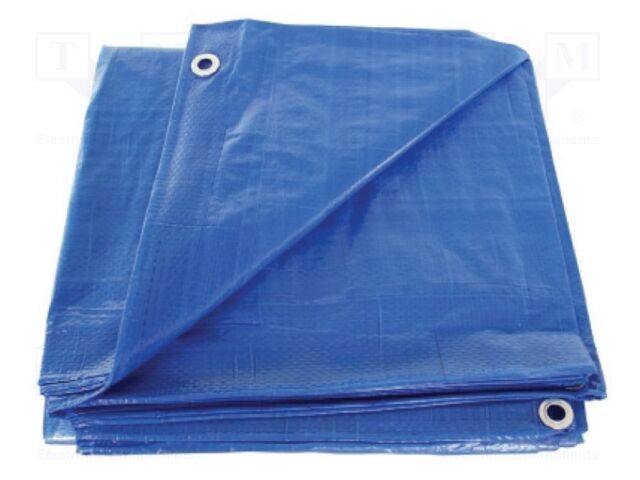 Prelată Albastră 3m x 2m cu Inele Metalice 60g/m2 - SOLID TOOLS