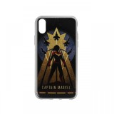 Husa iPhone X / XS Marvel Silicon Captain Marvel 002 Navy Blue