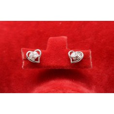 Cercei Din Argint - Diamond Heart cod ARG282D