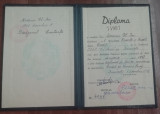 M3 C18 - 1957 - Diploma absolvire - Institutul ISEP VI Lenin - contabil