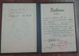 M3 C18 - 1957 - Diploma absolvire - Institutul ISEP VI Lenin - contabil