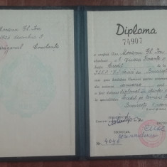 M3 C18 - 1957 - Diploma absolvire - Institutul ISEP VI Lenin - contabil