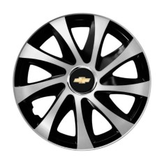 Set 4 capace roti Drift exrta Gri-Negru R14 Compatibil Cu Chevrolet