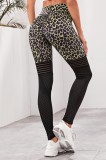 J769-9911 Colanti yoga cu model animal-print si perforatii cu efect de push-up